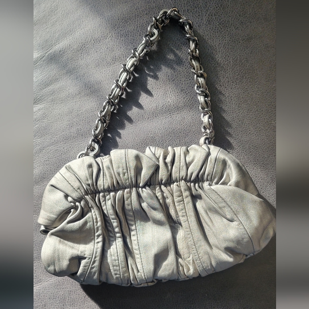 Silver Clutch - Adienne Vittadini